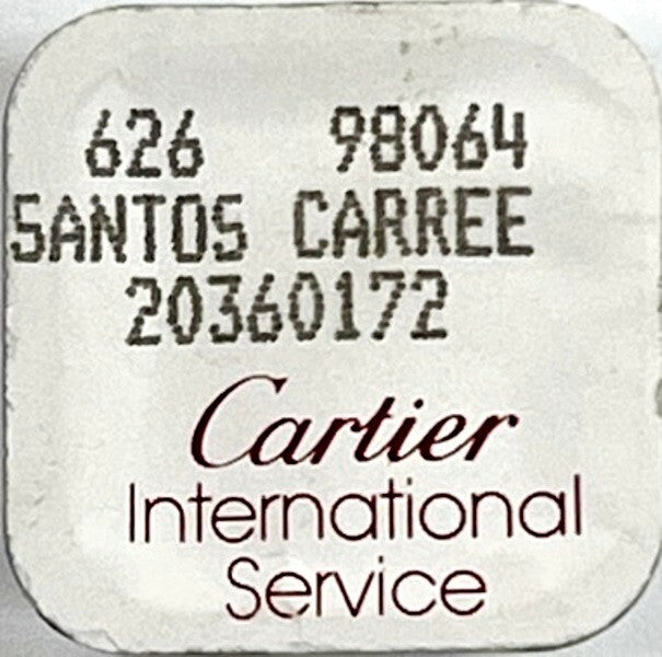 Genuine Cartier Santos Carree Model Sapphire Crystal Part 20360172
