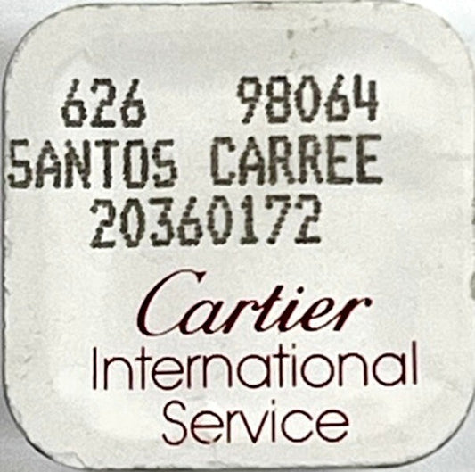 Genuine Cartier Santos Carree Model Sapphire Crystal Part 20360172