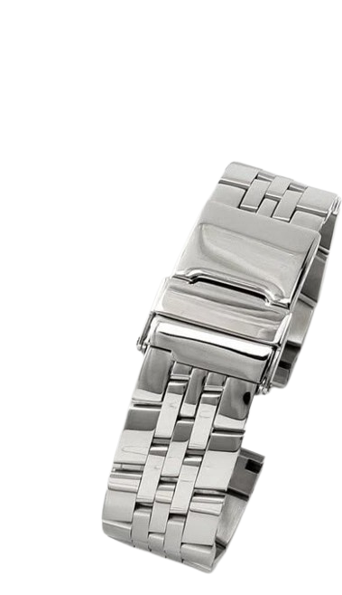 High Quality Standard Steel Polished Watch Band 24mm, for BREITLING Silver Color