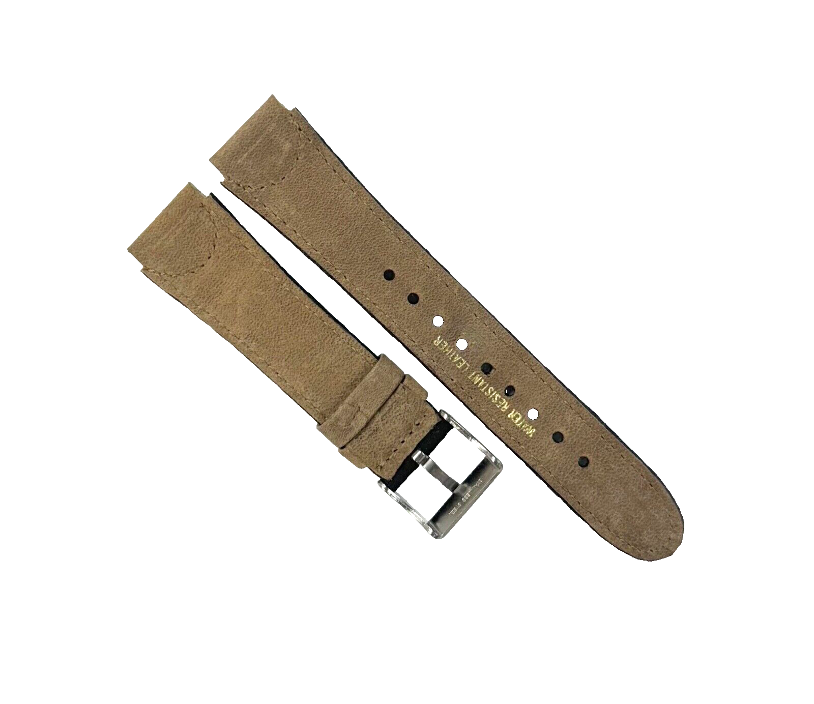 18 MM  Black Genuine Leather Watch Band with stitches and bumps (Lot of 6 bands)