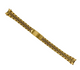 14MM Jubilee Designed GOLD Color Metal Ladies Band with Curved End
