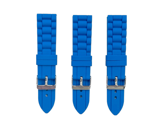 Premium Quality Soft Silicone Rubber Textured Sport Watch Band 22mm-24mm