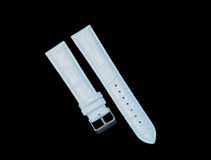 Watch Bands Stitched Alligator Crocodile Grain Padded Genuine Leather 12-30MMXXL