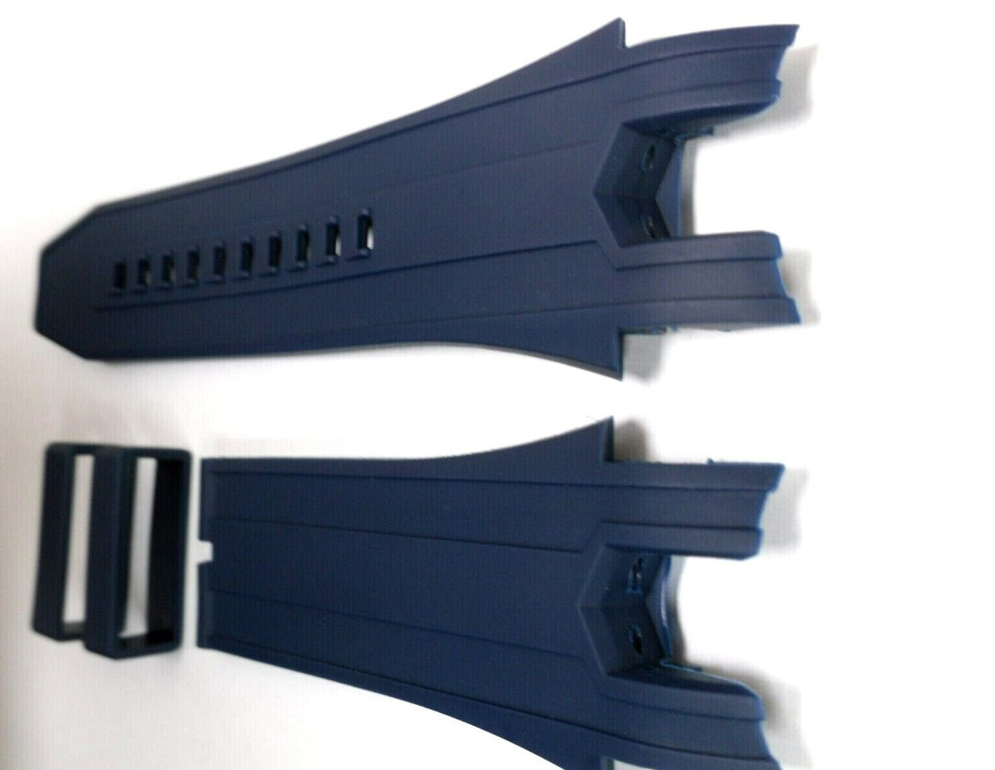 CURVED END SILICONE WATCH BAND BLUE COLOR STRAP 26 mm invicta