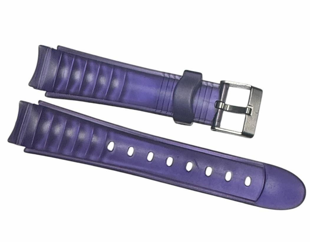 16MM PURPLE CLEAR PVC PLASTIC WATCH BAND FOR CASIO TISSOT AND OTHER WATCHES