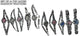 10pcs Set Women's Fashion Steel Band A04 Quartz Multi-Design Watch Bracelet
