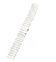 High-end White Ceramic Watch Band with Deployment Buckle 22MM