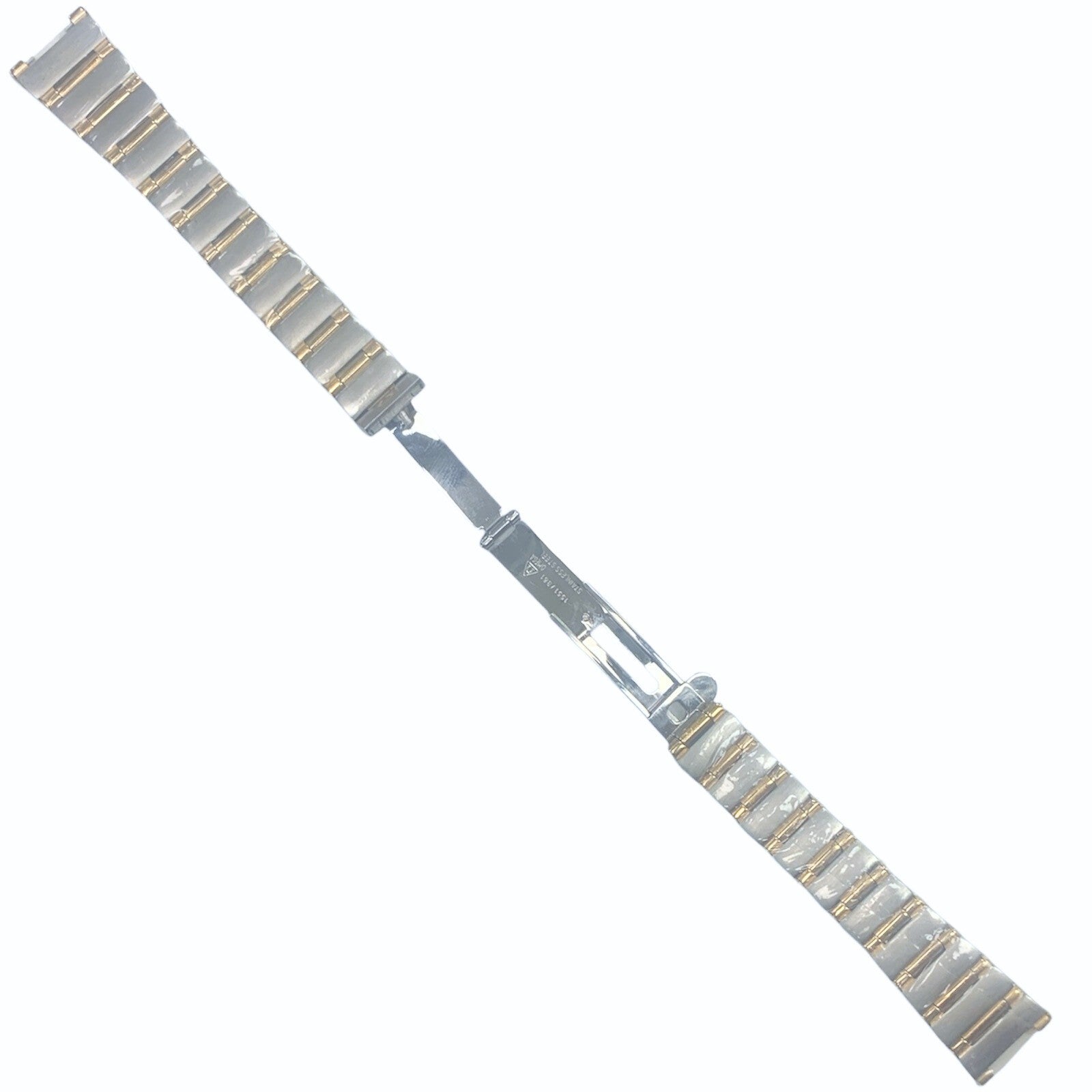 OMEGA 1551/861 Steel Watch Band - 16mm with 10mm Lug Fit - Two Tone(Gold&Silver)