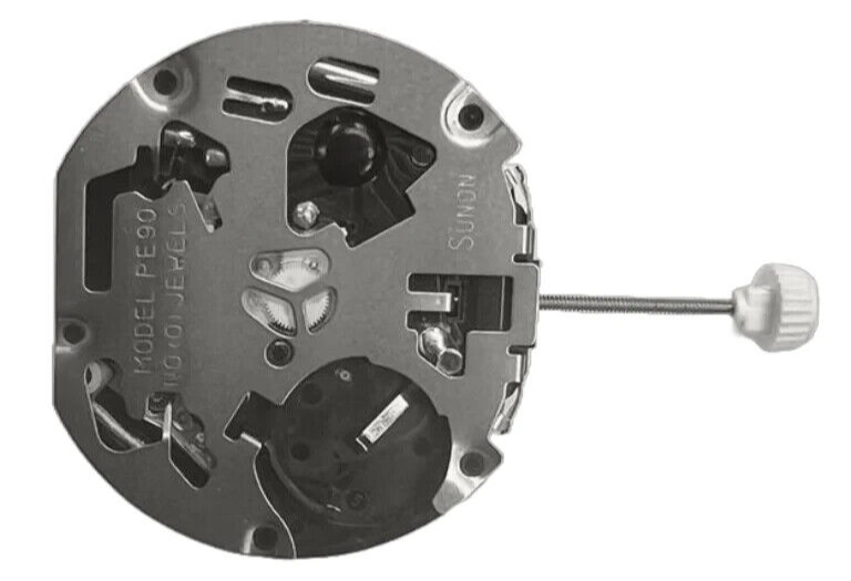 Sunon Chinese Multi Function Watch Movement PE90-08 3H and 3EYES Date At 6:00