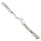 13mm Stainless Steel Watch Band – Silver w/ Fold‑Over Clasp | for Rolex Jubilee