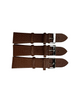 SET OF 3 Quality WATCH BAND GENUINE LEATHER LIZARD GRAIN SIZES 12MM-22MM