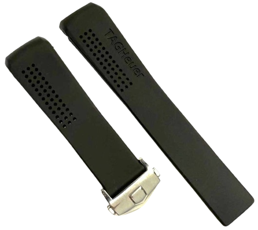 Tag Heuer Replacement Watch Band 22mm RUBBER STRAP WITH BUCKLE