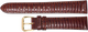 A1 Quality WATCH BAND BROWN GENUINE LEATHER LIZARD GRAIN 22MM