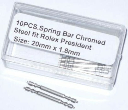 10Pcs. Spring Bars fit ROLEX President 18038, 18238  20mm