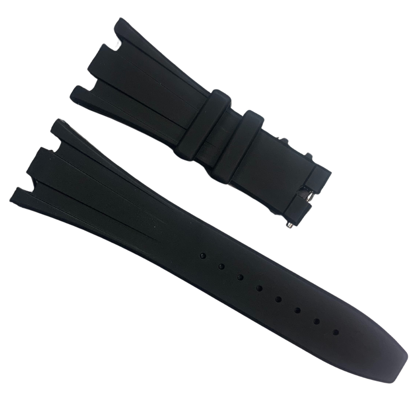 28mm Rubber Watch Band – Gold, Rose Gold, or No Buckle for AP Royal Oak Offshore