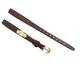 9mm Hirsch Diamond Leather - Open Ended Watchband- Brown