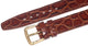 Watch Band Brown Genuine Leather Crocodile Grain Flat,Slim 12mm( A1 Quality)