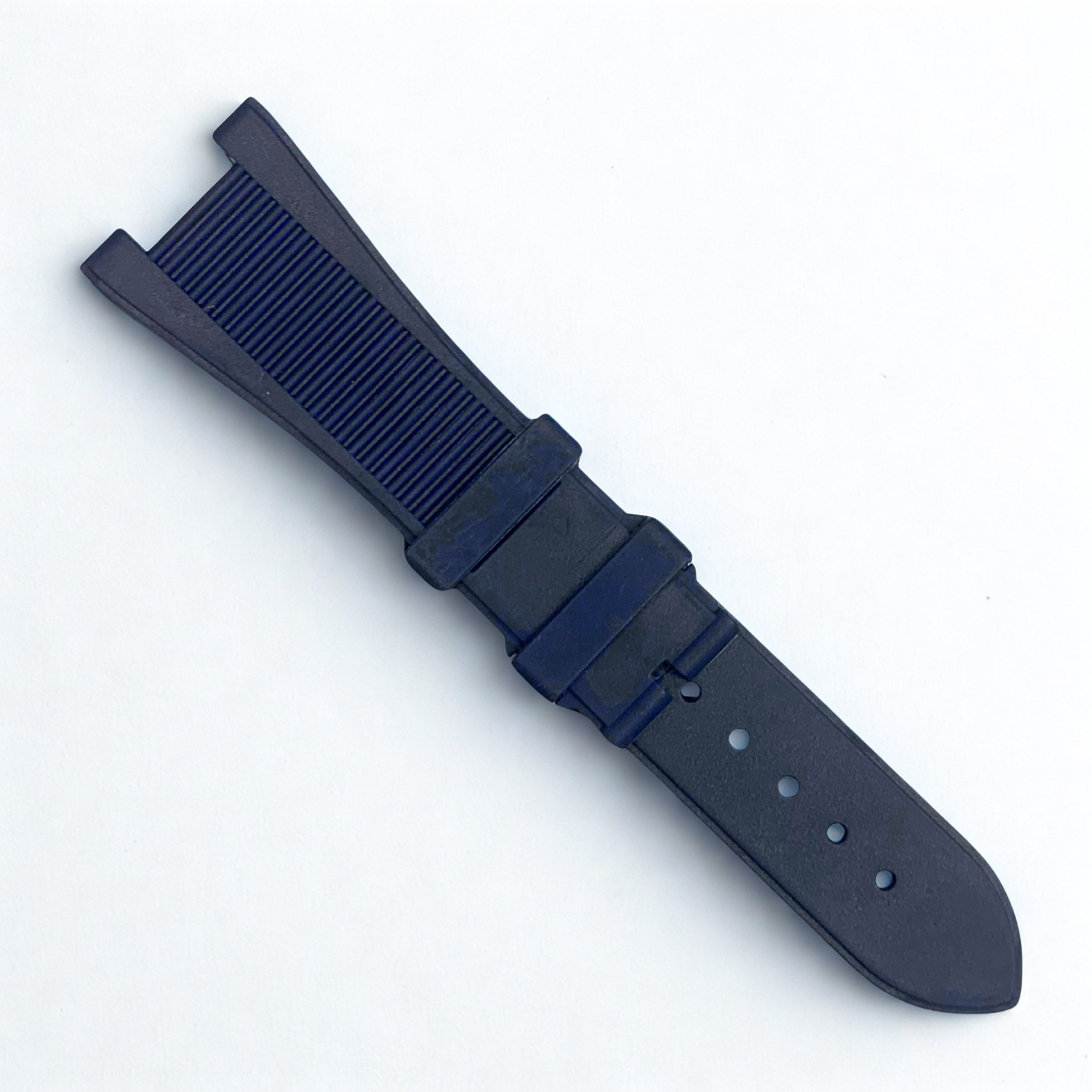 High Quality Rubber Watch Strap Navy Blue Color fit to PATEK PHILLIPE 25x18mm