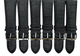 Lot of 6 Watch Bands Genuine Leather Black Alligator Grain 26mm (A1 Quality)