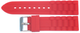 24 MM Soft Silicone Red Sports Watch Band Replacement for Men and Women