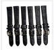 Black 14MMR ALLIGATOR LEATHER STRAP BAND FOR WATCH (set of6)