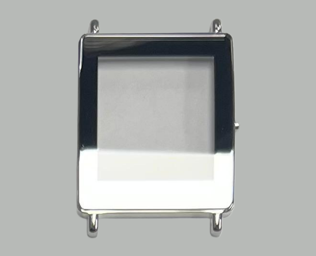 Sapphire Crystal Original Rado Rectangular Silver Trim w/Gold lines(28.3×23.5)mm