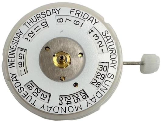 Automatic Watch Movement 6330, 3 HANDS, DAY at 12:00 & Date at 3:00