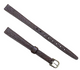 New Hirsch- Brown Saddle Leather Watch Band 8mm Lugs Gold Buckle