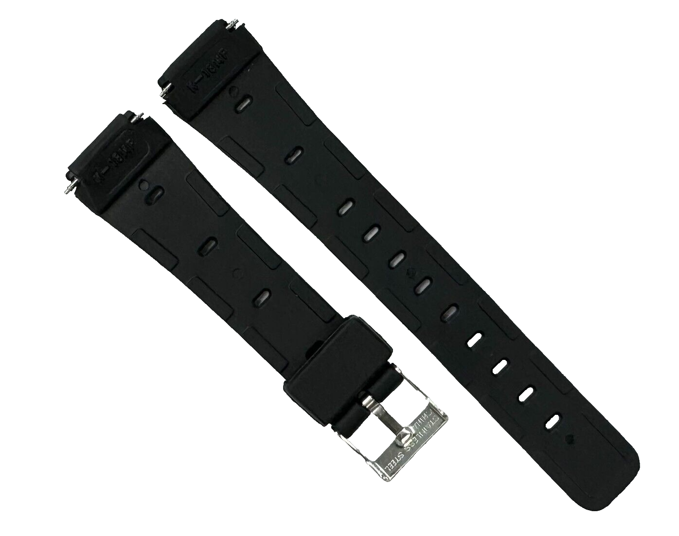 Lot Of 6, 18mm PVC Plastic Flat Watch Band Fit to CASIO & Other Watches