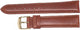Watch Band Genuine Leather L.Brown Padded,Stitched 16mm,18mm, 20mm