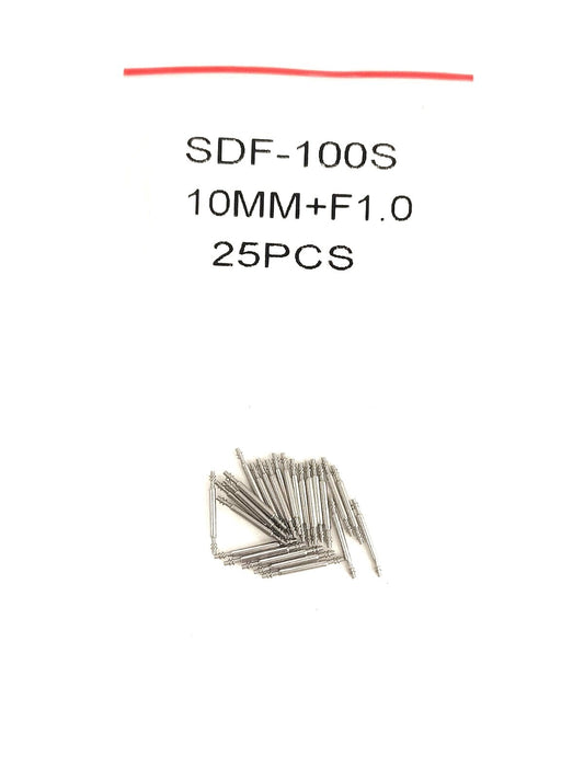 25pcs Stainless Steel Watch Band Spring Bars Strap Link Pin 10mm Thickness 1.0mm