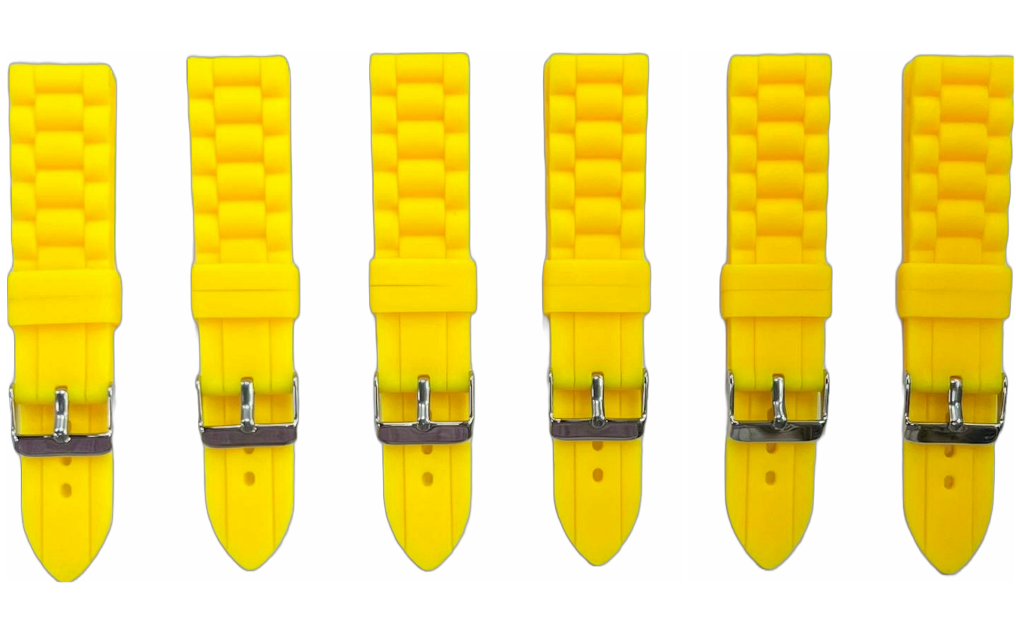 Premium Quality Soft Silicone Rubber Textured Sport Watch Band 20mm-24mm