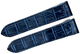 WATCH LEATHER BAND STRAP FOR CARTIER SANTOS 100XL 24.5MM BLUE COLOR - Universal Jewelers & Watch Tools Inc.