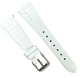 New Watch Band Short 20x14MM Genuine Leather White Alligator Grain Flat Slim