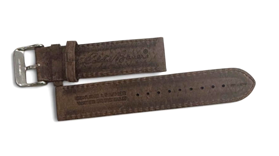 EDDIE BAUER Vintage Leather Watch Band Strap 19 mm Brown Mocha