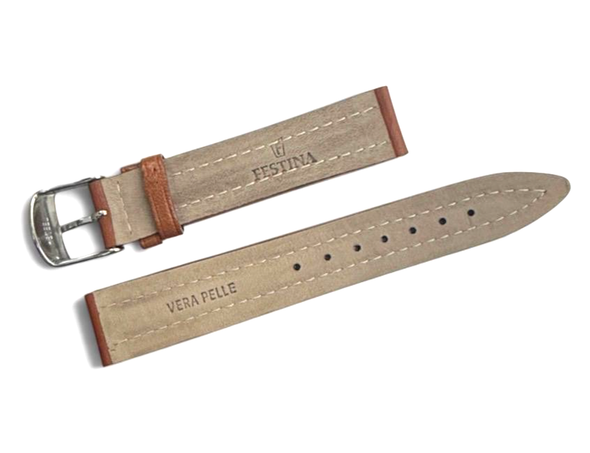 Festina Watch Vera Pelle Brown Watch genuine Leather Band