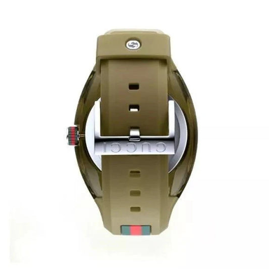 GUCCI SYNC YA137111 Men's Watch – Green Army Dial, Quartz, Box & Booklet