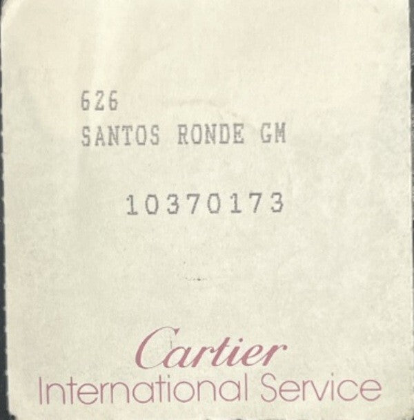 Genuine Cartier Santos Ronde Model Sapphire Crystal Part 10370173