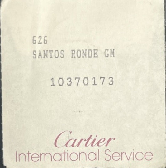 Genuine Cartier Santos Ronde Model Sapphire Crystal Part 10370173