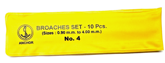 Watch Repair Cutting Broaches set of 10pcs,Small 0.90 to 4.00m, Watchmaker Tools