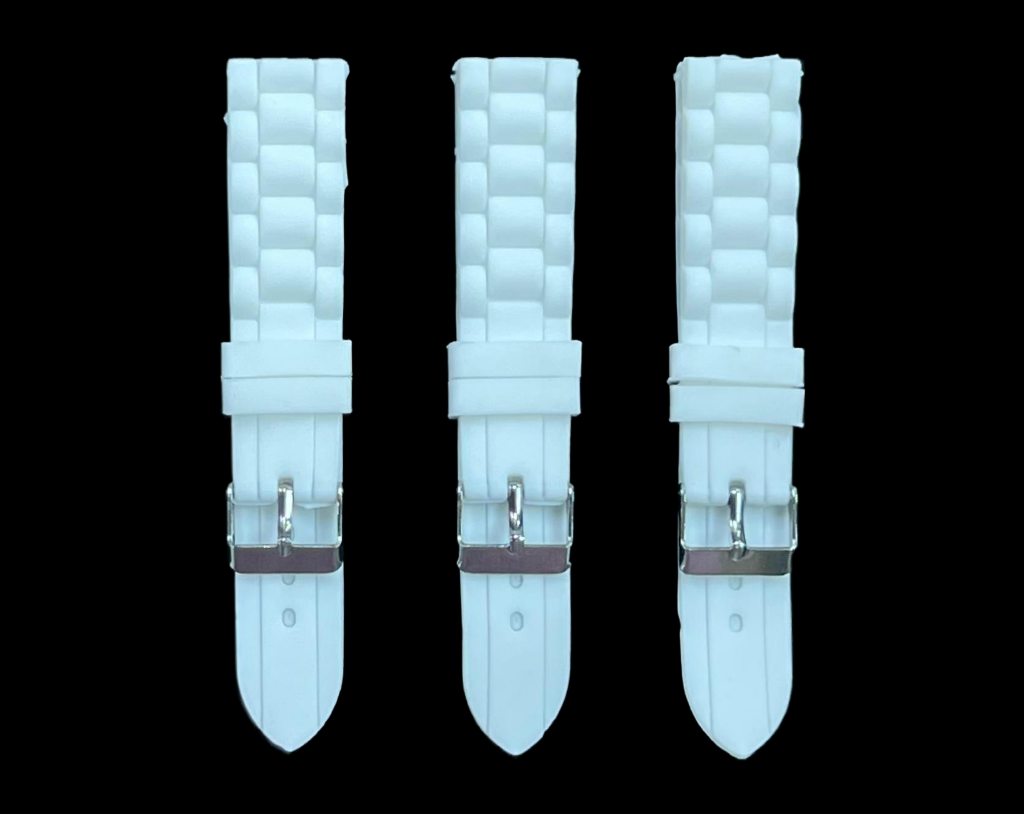 Premium Quality Soft Silicone Rubber Textured Sport Watch Band 16mm-22mm