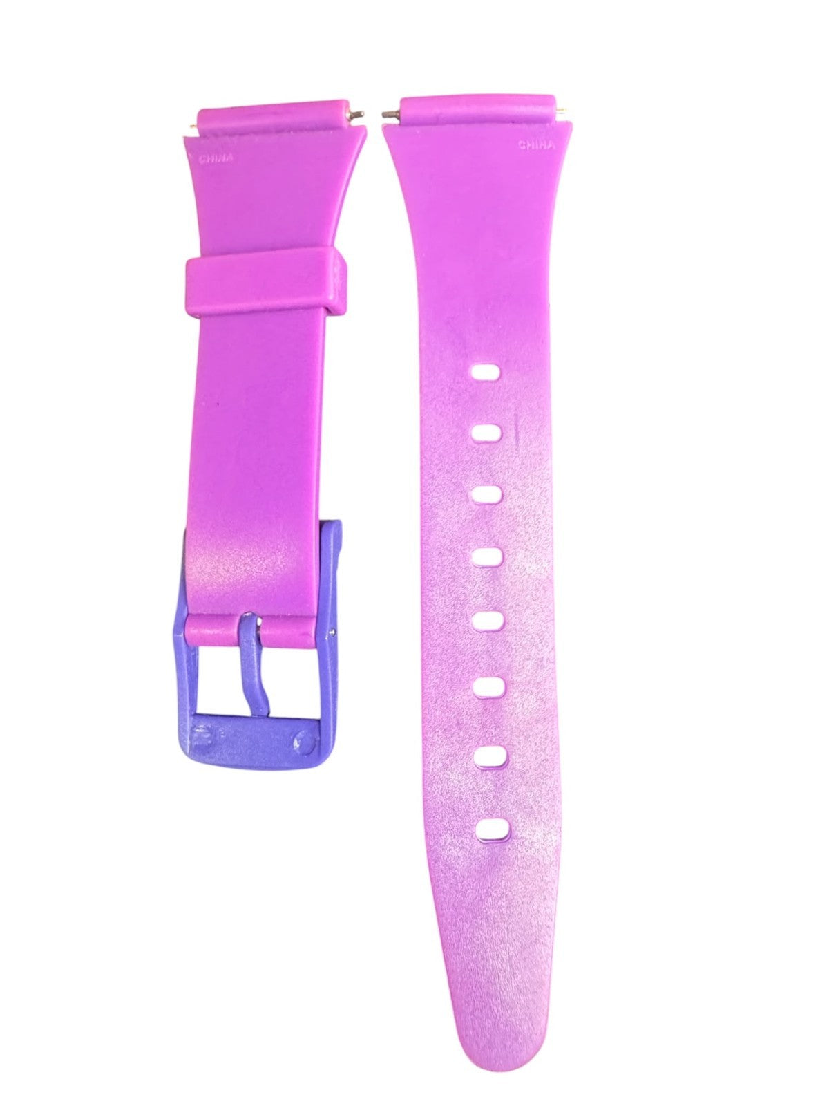 18MM PVC PLASTIC WATCH BAND PURPLE COLOR TURTLE DESIGN
