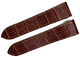 WATCH LEATHER BAND STRAP FOR CARTIER SANTOS 100XL 24.5MM BROWN COLOR