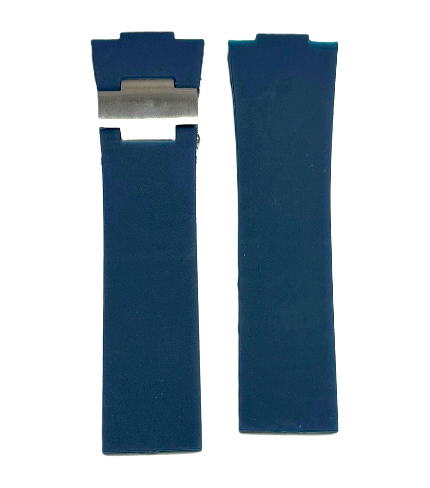 12x25x20 mm Plain Blue Replacement Rubber Watch Band for ULYSSE NARDIN Watches