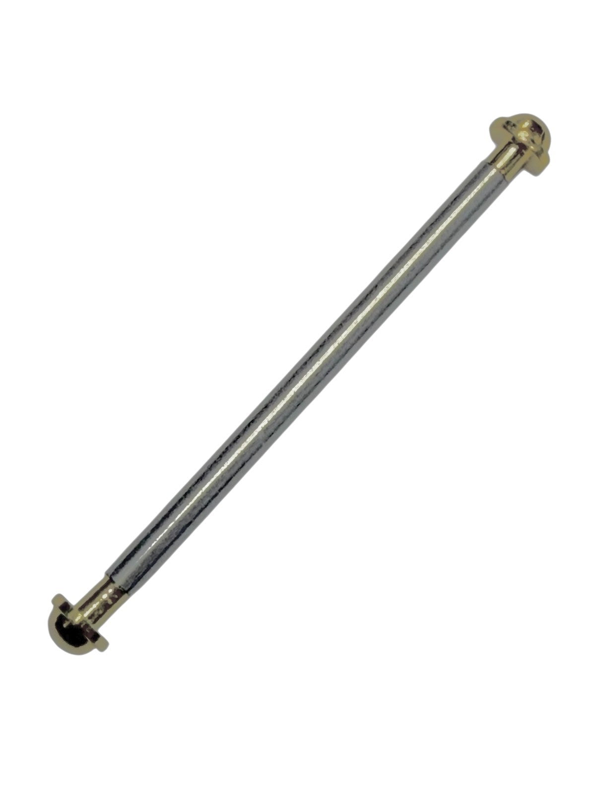 2PCS Stainless Steel Push-In Spring Bars 10mm – Gold Tone Watch Band Pins