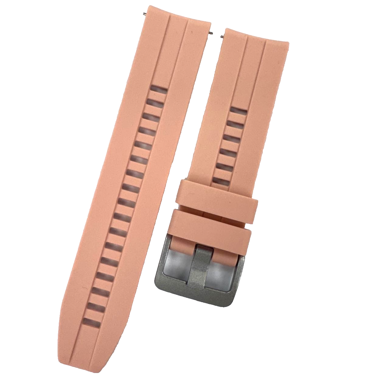 22 MM Rubber Silicone Sports Watch Band Quick Release Pin Pink Color
