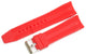 Watch Band Silicone Red 22MM Curved Ends Fit Sports  Men Watches