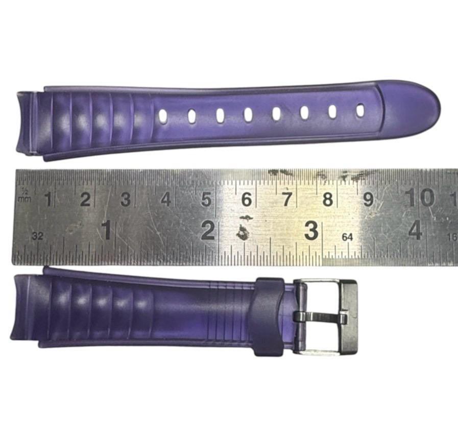 16MM PURPLE CLEAR PVC PLASTIC WATCH BAND FOR CASIO TISSOT AND OTHER WATCHES