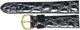 Watch Band  Black Real Crocodile Skin  20MM Regular Length,Flat