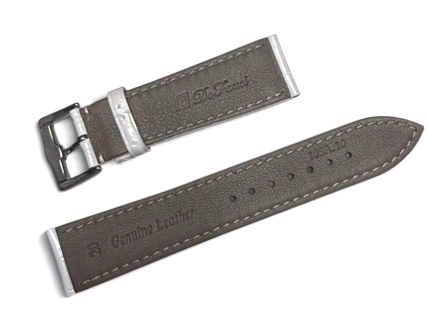 20mm WHITE Designer Alligator Genuine Leather Watch Strap Band